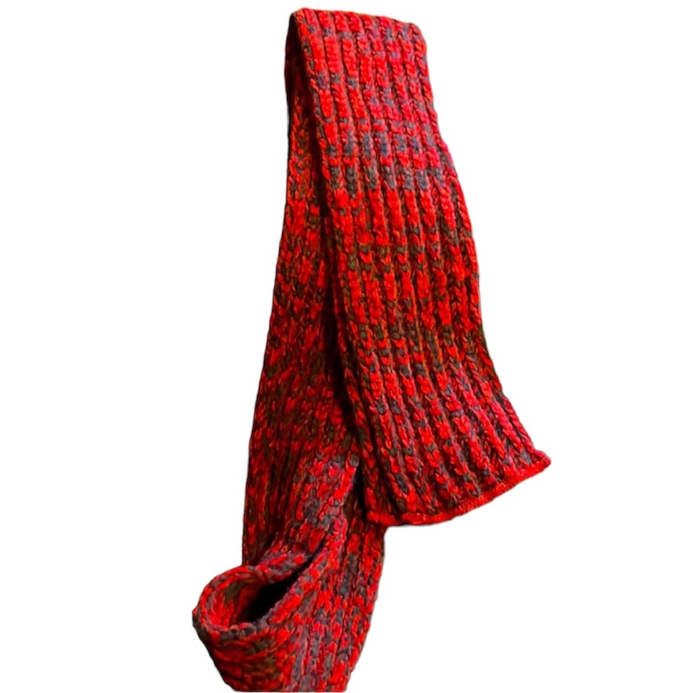 Red and black scarf